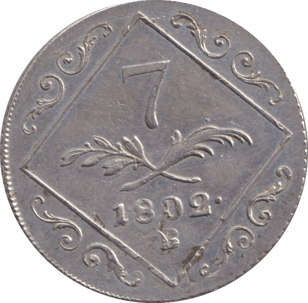 1802 SILVER 7 KREUTZER AUSTRIA - SILVER WORLD COINS - Cambridgeshire Coins