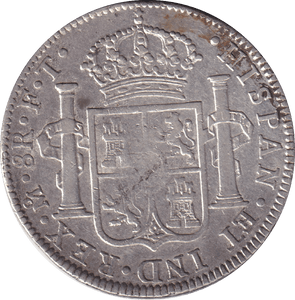 1802 SILVER 8 REALES MEXICO SPANISH COLONY - SILVER WORLD COINS - Cambridgeshire Coins