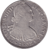 1802 SILVER 8 REALES MEXICO SPANISH COLONY - SILVER WORLD COINS - Cambridgeshire Coins