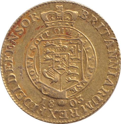 1803 GOLD HALF GUINEA ( VF ) - GUINEAS - Cambridgeshire Coins