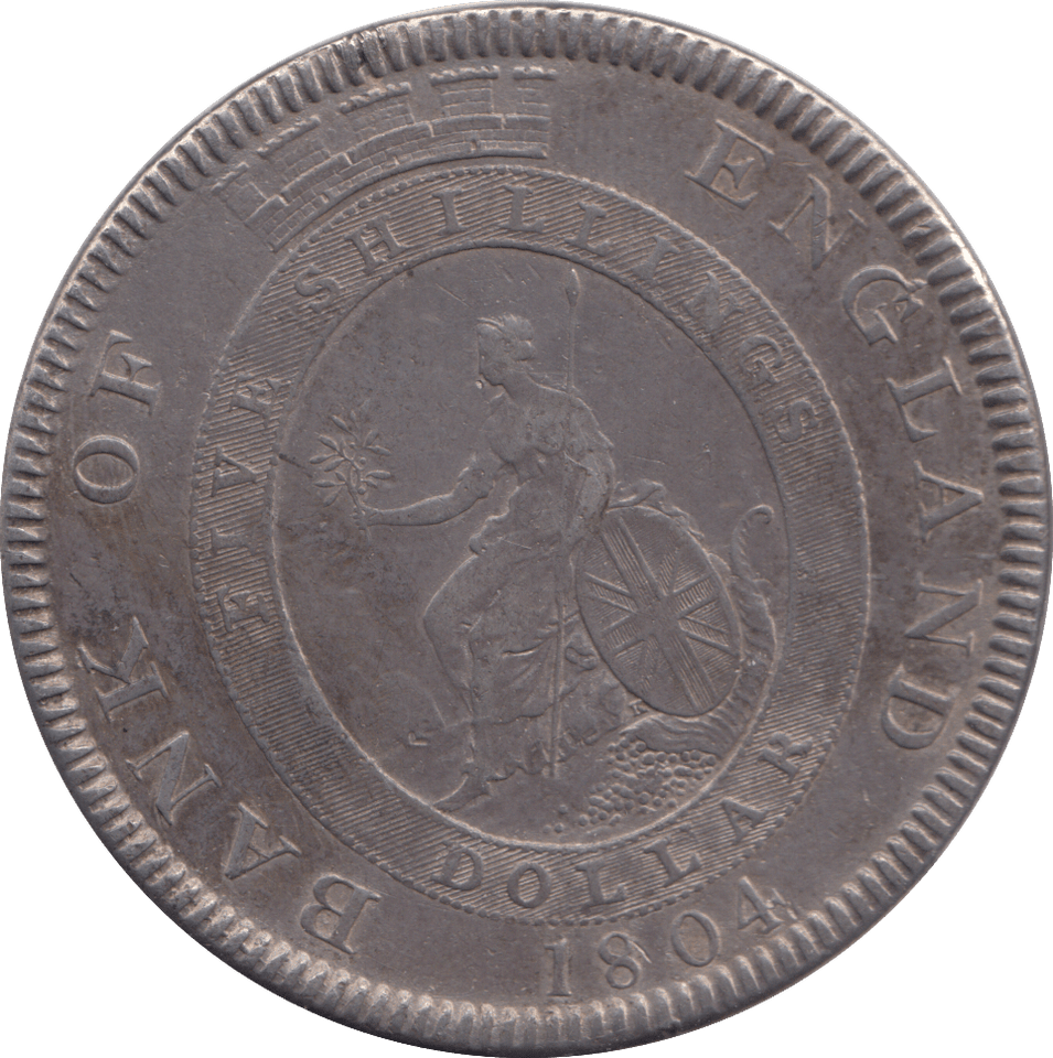 1804 BANK OF ENGLAND SILVER TRADE DOLLAR - SILVER WORLD COINS - Cambridgeshire Coins