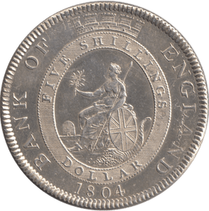 1804 FIVE SHILLINGS BANK OF ENGLAND ( UNC ) - BANK TOKEN - Cambridgeshire Coins