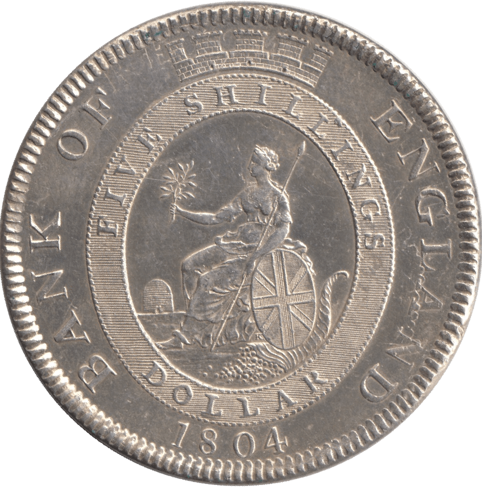 1804 FIVE SHILLINGS BANK OF ENGLAND ( UNC ) - BANK TOKEN - Cambridgeshire Coins