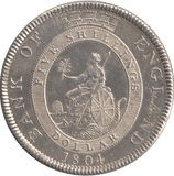 1804 FIVE SHILLINGS BANK OF ENGLAND ( UNC ) - BANK TOKEN - Cambridgeshire Coins