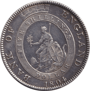 1804 FIVE SHILLINGS BANK OF ENGLAND - OTHER TOKENS - Cambridgeshire Coins