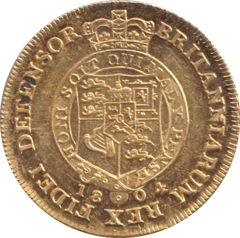 1804 GOLD HALF GUINEA ( AUNC ) - GUINEAS - Cambridgeshire Coins