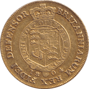 1804 GOLD HALF GUINEA ( GVF ) - GUINEAS - Cambridgeshire Coins