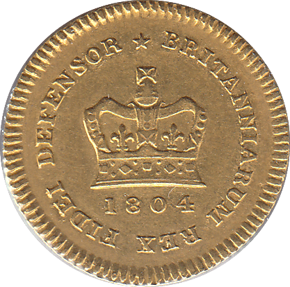 1804 GOLD THIRD GUINEA GEORGE III - Guineas - Cambridgeshire Coins