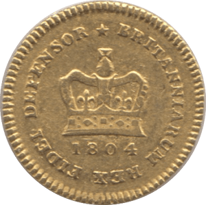 1804 GOLD THIRD GUINEA ( GVF ) GEORGE III - Guineas - Cambridgeshire Coins