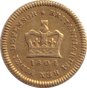 1804 GOLD THIRD GUINEA ( GVF ) - GUINEAS - Cambridgeshire Coins