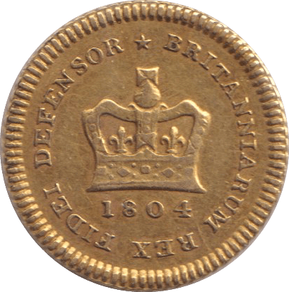 1804 GOLD THIRD GUINEA ( GVF ) - GUINEAS - Cambridgeshire Coins