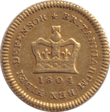 1804 GOLD THIRD GUINEA ( GVF ) - GUINEAS - Cambridgeshire Coins