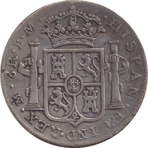 1804 SILVER 8 REALES SPAIN MEXICO SPANISH COLONY - SILVER WORLD COINS - Cambridgeshire Coins