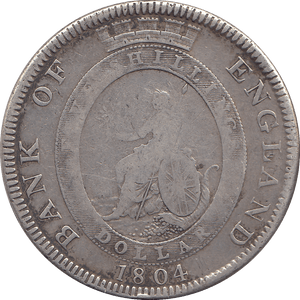 1804 SILVER BANK OF ENGLAND TRADE TOKEN 5 SHILLINGS GEORGE III - BANK TOKEN - Cambridgeshire Coins