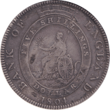 1804 SILVER BANK OF ENGLAND TRADE TOKEN 5 SHILLINGS GEORGE III - BANK TOKEN - Cambridgeshire Coins