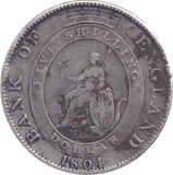 1804 SILVER BANK OF ENGLAND TRADE TOKEN 5 SHILLINGS GEORGE III - BANK TOKEN - Cambridgeshire Coins