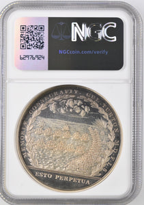 1805 BATTLE OF TRAFALGAR PINCHES 1966 RESTRIKE SILVER MS 66 - NGC OTHER COINS - Cambridgeshire Coins