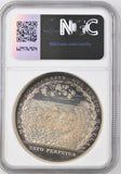 1805 BATTLE OF TRAFALGAR PINCHES 1966 RESTRIKE SILVER MS 66 - NGC OTHER COINS - Cambridgeshire Coins