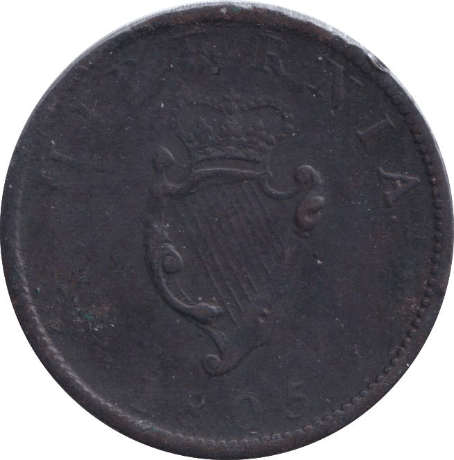 1805 HALFPENNY IRELAND - WORLD COINS - Cambridgeshire Coins