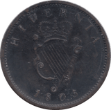 1805 PENNY IRELAND - WORLD COINS - Cambridgeshire Coins