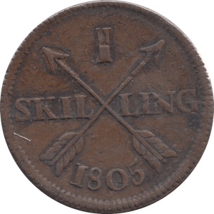 1805 SWEDEN SHILLING - WORLD COINS - Cambridgeshire Coins