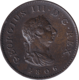 1806 FARTHING ( AUNC ) - FARTHING - Cambridgeshire Coins
