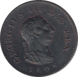 1806 FARTHING ( AUNC ) - FARTHING - Cambridgeshire Coins