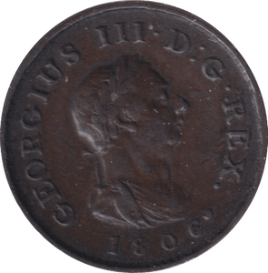1806 FARTHING ( EF ) - FARTHING - Cambridgeshire Coins