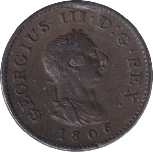 1806 FARTHING ( EF ) - WORLD COINS - Cambridgeshire Coins