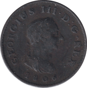 1806 FARTHING ( FINE ) - FARTHING - Cambridgeshire Coins