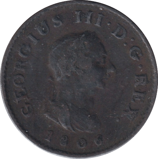 1806 FARTHING ( FINE ) - FARTHING - Cambridgeshire Coins