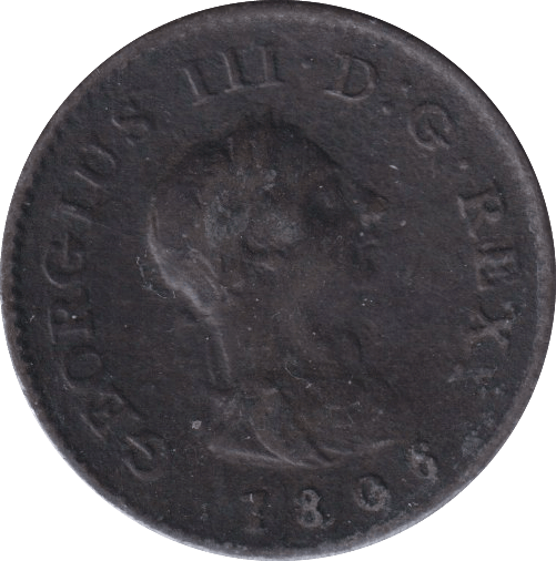 1806 FARTHING ( FINE ) - FARTHING - Cambridgeshire Coins