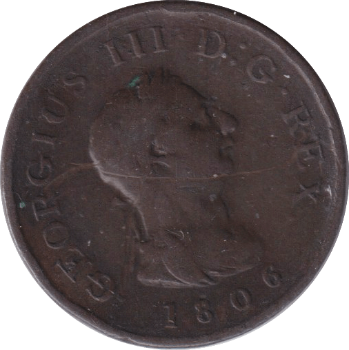 1806 FARTHING ( FINE ) - FARTHING - Cambridgeshire Coins