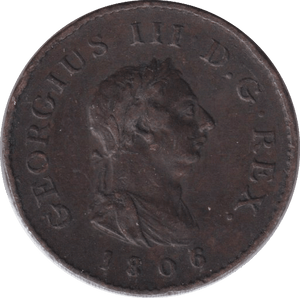 1806 FARTHING ( VF ) - FARTHING - Cambridgeshire Coins