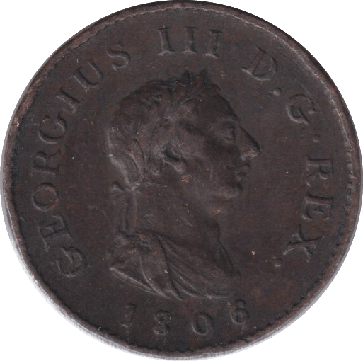 1806 FARTHING ( VF ) - FARTHING - Cambridgeshire Coins
