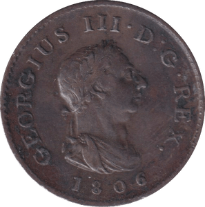 1806 FARTHING ( VF ) - FARTHING - Cambridgeshire Coins