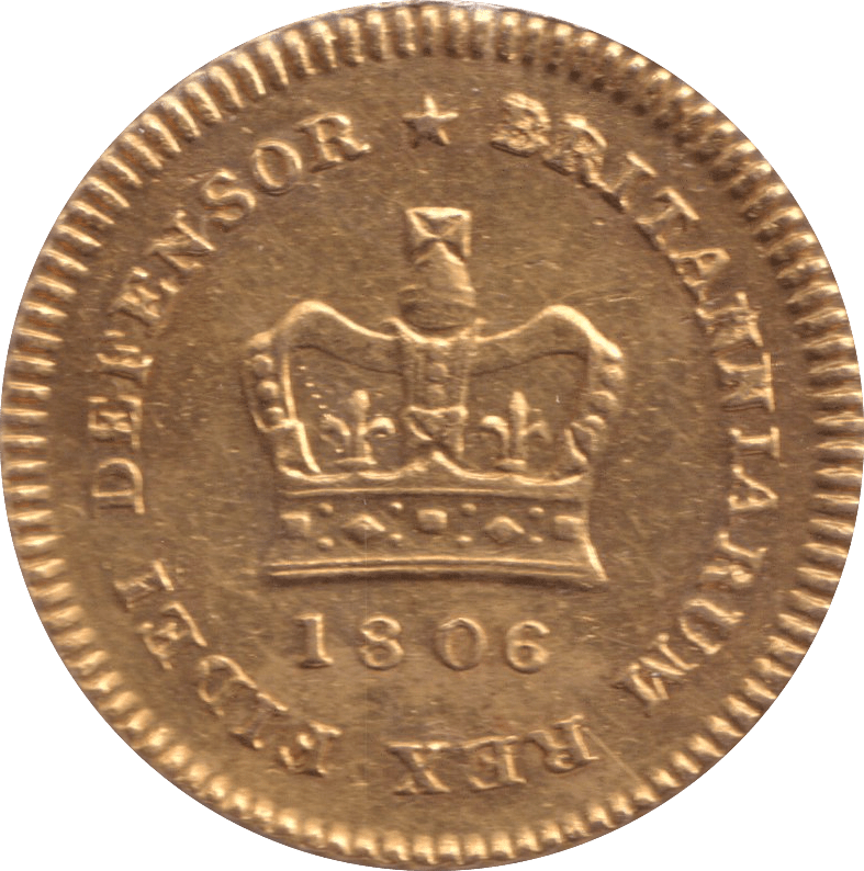 1806 GOLD THIRD GUINEA ( EF ) - GUINEAS - Cambridgeshire Coins