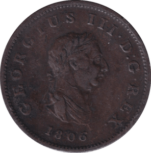 1806 HALF PENNY ( GF ) - HALFPENNY - Cambridgeshire Coins