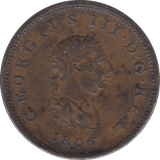 1806 HALFPENNY ( EF ) - Halfpenny - Cambridgeshire Coins