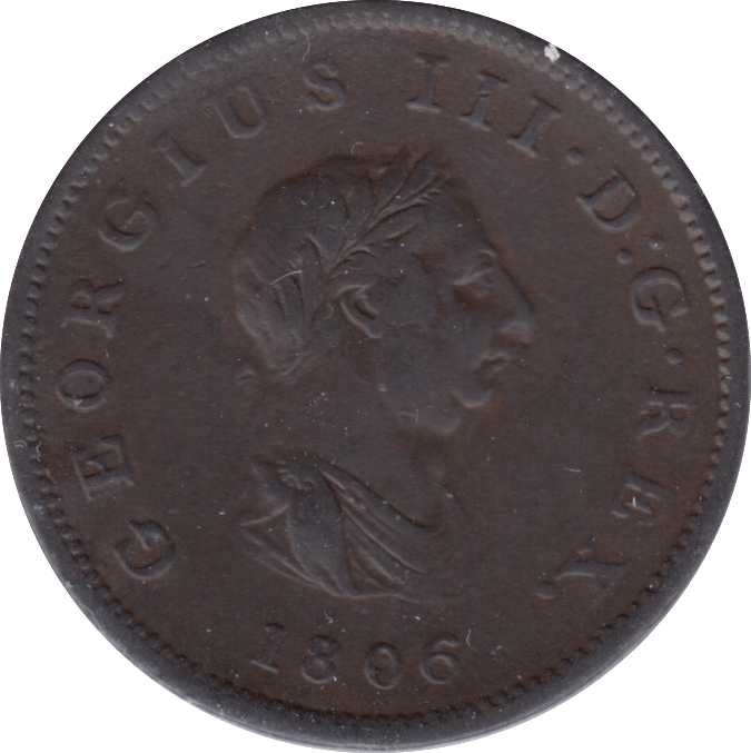 1806 HALFPENNY ( GF ) - Halfpenny - Cambridgeshire Coins