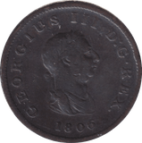 1806 HALFPENNY ( GF ) - HALFPENNY - Cambridgeshire Coins