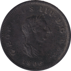 1806 HALFPENNY ( GF ) - HALFPENNY - Cambridgeshire Coins
