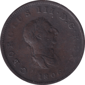 1806 HALFPENNY ( GF ) - HALFPENNY - Cambridgeshire Coins