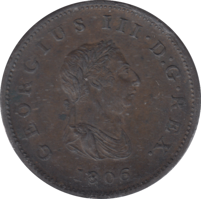 1806 HALFPENNY ( GVF ) - HALFPENNY - Cambridgeshire Coins