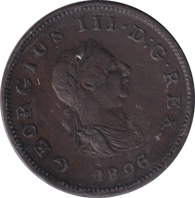 1806 HALFPENNY ( GVF ) - HALFPENNY - Cambridgeshire Coins