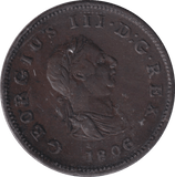 1806 HALFPENNY ( GVF ) - HALFPENNY - Cambridgeshire Coins