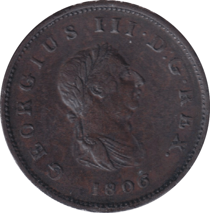 1806 HALFPENNY ( GVF ) - HALFPENNY - Cambridgeshire Coins