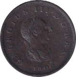 1806 HALFPENNY ( GVF ) - HALFPENNY - Cambridgeshire Coins