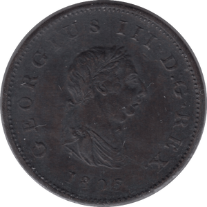 1806 HALFPENNY ( VF ) - Halfpenny - Cambridgeshire Coins