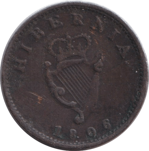 1806 HIBERNIA - WORLD COINS - Cambridgeshire Coins
